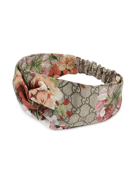 gucci blooms silk headband|farfetch gucci headbands.